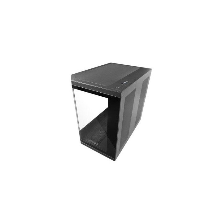 caja atx semitorre gaming mars gaming mc3tcore color negro 3 paneles de cristal templado doble camar