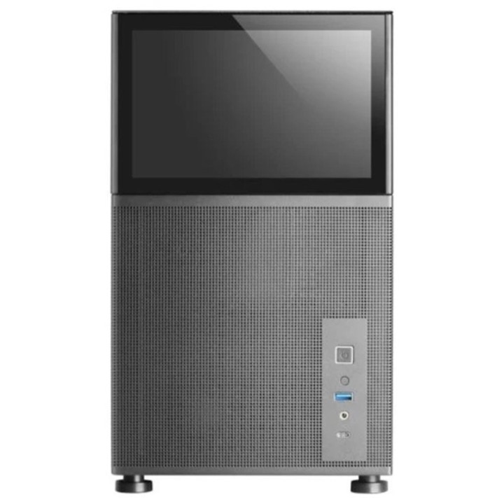 mars gaming caja ordenador mars gaming mclcd matx cristal templado pantalla ips 8 pulgadas negro