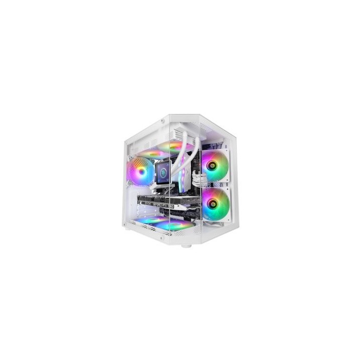 caja microatx mars gaming mc3tlite blanco 3 paneles cristal templado gpu max. 275mm 1x3.5 2x2.5