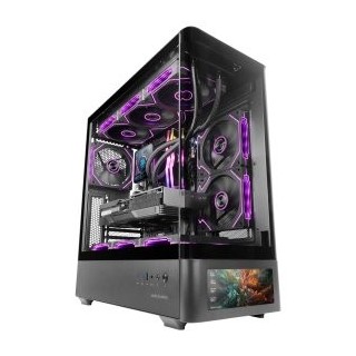 caja atx mars gaming mlcdpro cristal templado curvo pantalla lcd 7,2" gpu 440mm color negr