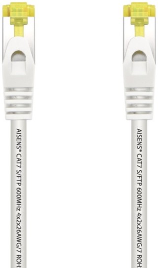 cable red aisens latiguillo rj45 lszh cat.7 sftp pimf 0.5m blanco