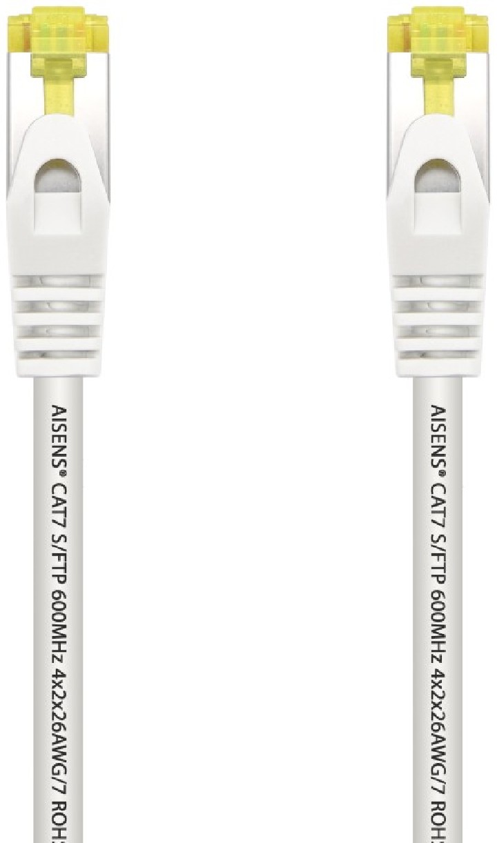 cable red aisens latiguillo rj45 lszh cat.7 sftp pimf 0.5m blanco