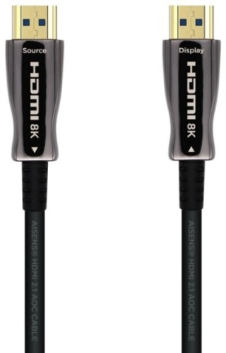 cable hdmi aisens v2.1 optico activo aoc 8k60hz m/m 15m negro