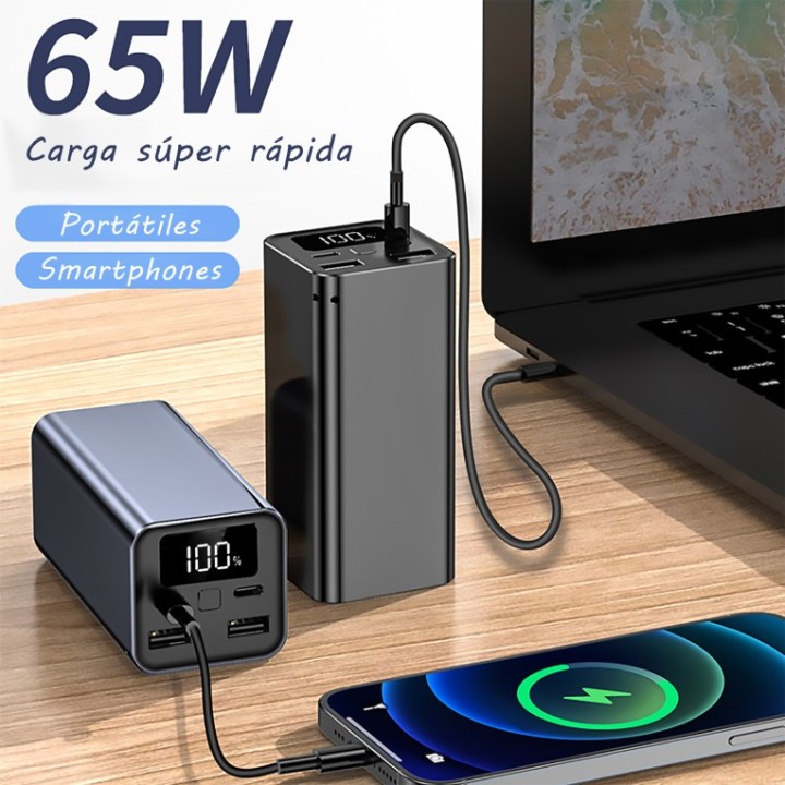 powerbank leotec 20000mah pd 65w carga rapida