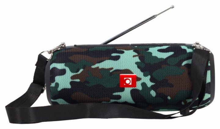 altavoz portatil gembird spk bt 17 cm com radio fm 2x5w rms bluetooth camuflaje