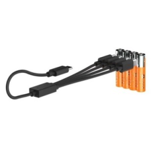 pack 4 pilas recargables hama xtorm usb c aaa