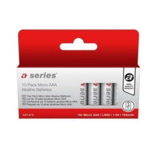 pack 10 pilas a series alcalina aaa lr03 as1473