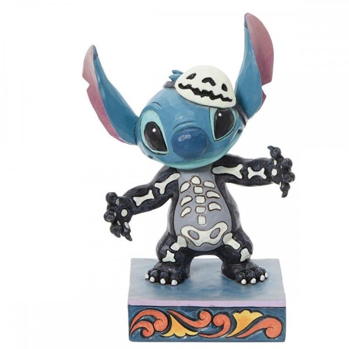 enesco figura enesco disney stitch traje de esqueleto