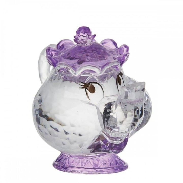 enesco figura acr?lica enesco disney la bella y la bestia mrs. potts