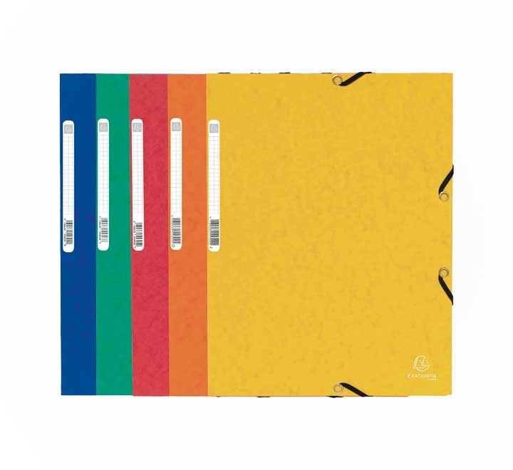 pack 10 carpeta goma carton exacompta 3sol. stdo