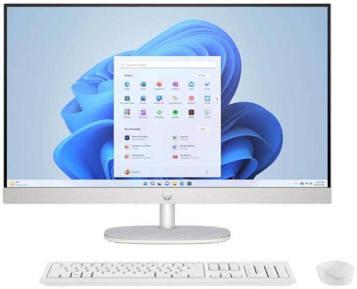 pc aio hp 27 cr0089ns i5 1334u 16gb 512gb 27" w11h