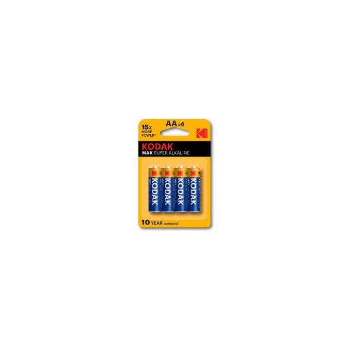 kodak blister pilas kodak alcalina max aa lr6 1.5v    blister blister 4 pilas