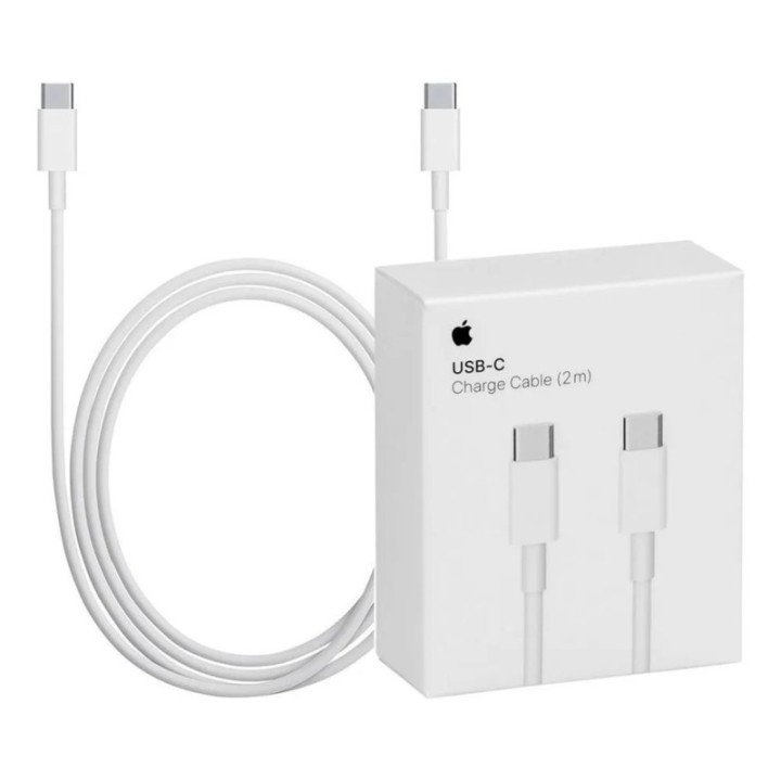 apple cable original apple iphone usb tipo c a usb tipo c    2 m   blanco