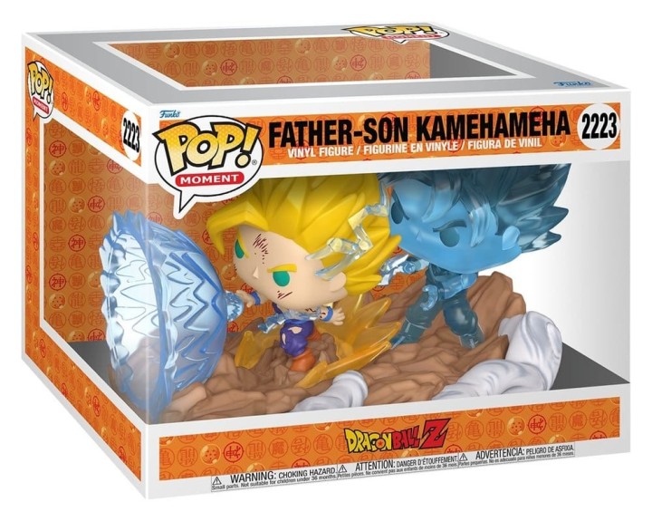 funko funko pop moments dragon ball z father   son kamehameha