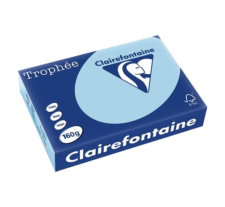 paq. 250h pap. trophee clf suave a4 160g azul cl