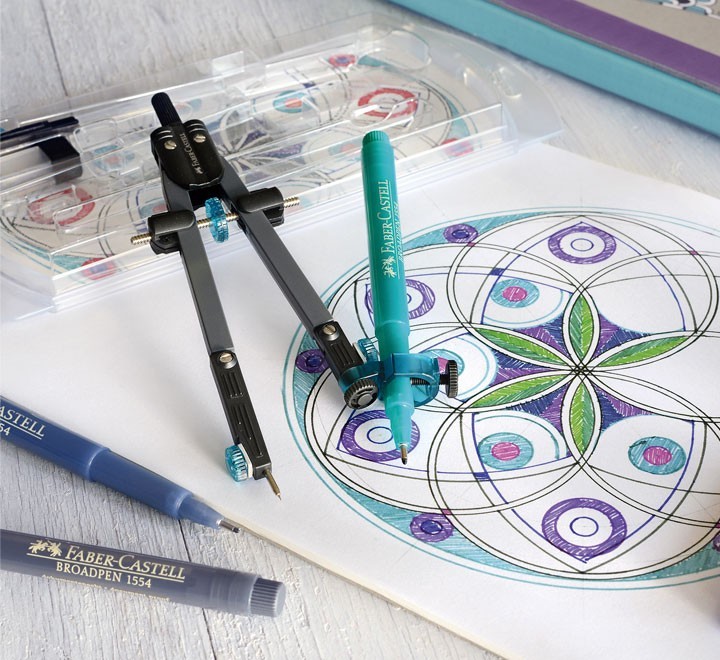 compas faber castell+adaptador diam.340mm