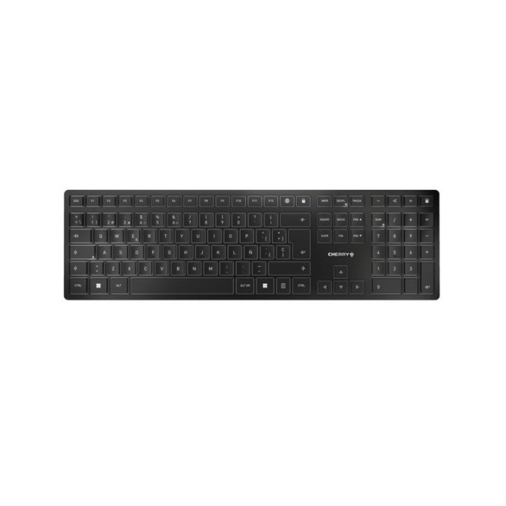 cherry teclado cherry kw 9100 slim inalambrico negro