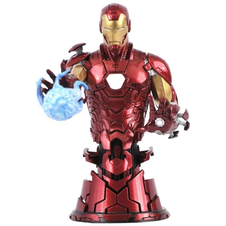 diamond collection figura diamond collection marvel avengers iron man mini busto resina 15 cm 1 - 7