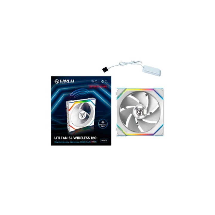 lian li ventilador caja lian li unifan sl inalambrico rgb 120mm blanco