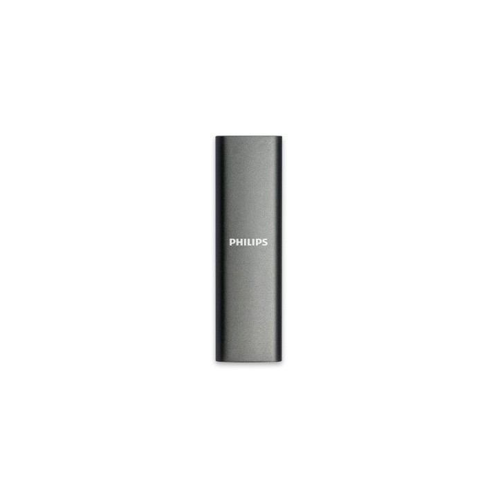 disco m.2 externo philips 2tb usb c/usb3.0 540mb/s ultra slim gris