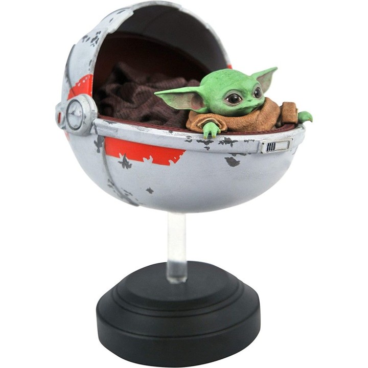 diamond collection figura diamond select toys star wars the mandalorian the child grogu cochecito fl