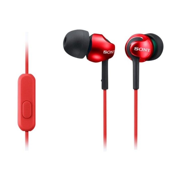 sony auriculares sony mdr   ex110ap rojo