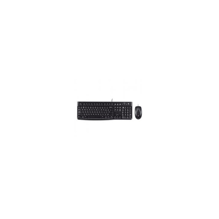 logitech teclado + mouse raton logitech desktop mk120 usb italiano