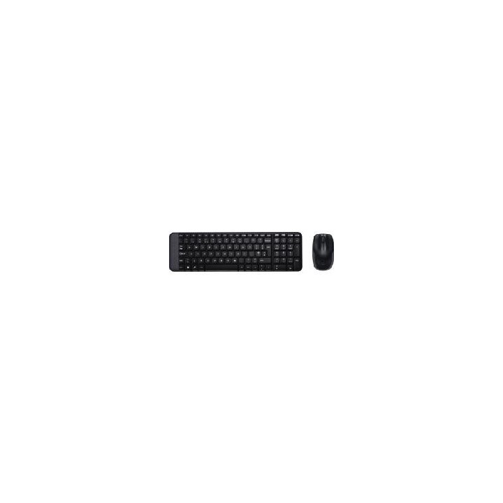 logitech teclado + mouse logitech mk220 wireless inalambrico ingles  eeuu