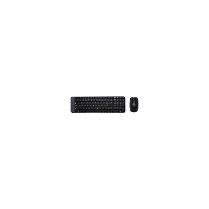 logitech teclado + mouse logitech mk220 wireless inalambrico ingles  eeuu