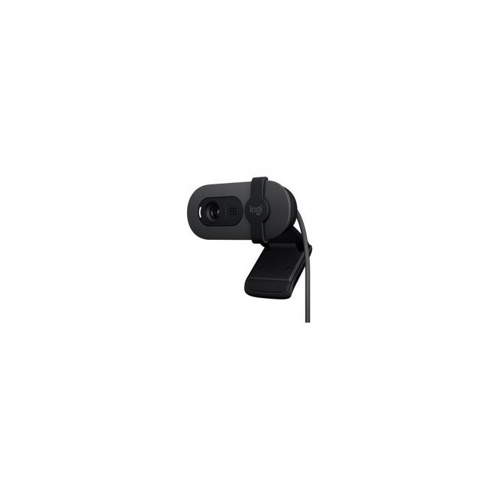logitech webcam logitech brio 100 grafito full hd    usb