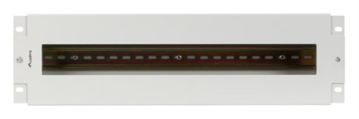panel lanberg distribuidro de tension 19" 3u con rail din ts 35 gris