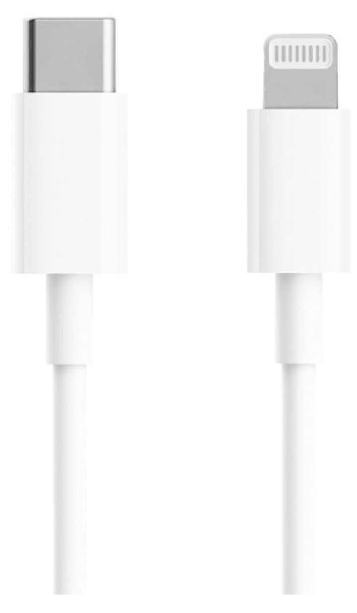 cable xiaomi usb c a lightning mfi 18w blanco 1m