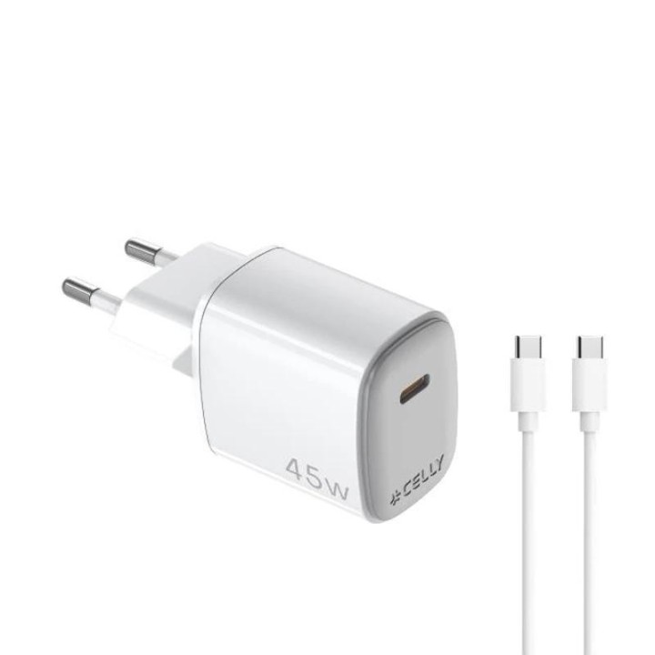 celly cargador  45w usb c + cable usb c