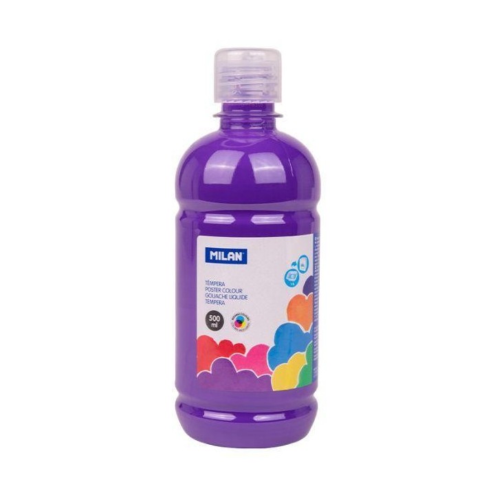 botella 500ml tempera violeta milan 03640