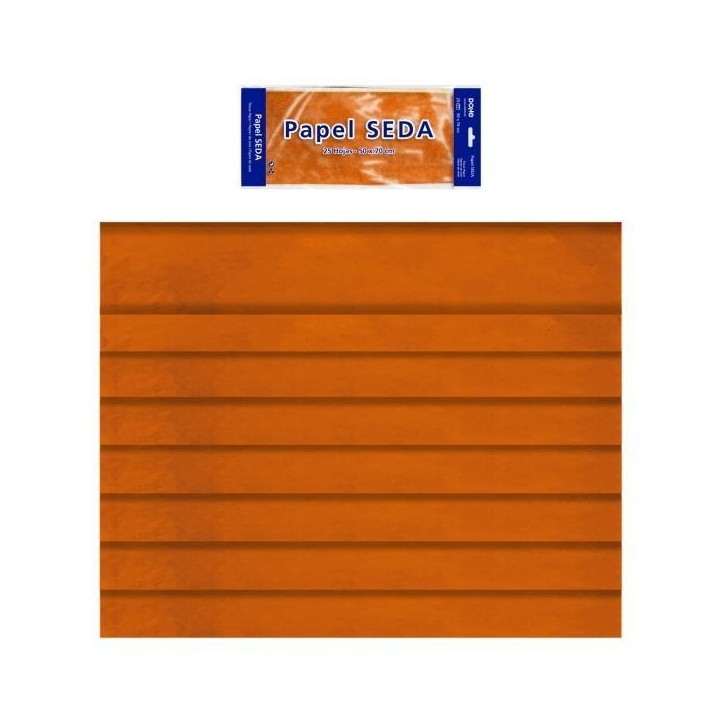 bolsa 25h papel seda dohe 50x70cm naranja