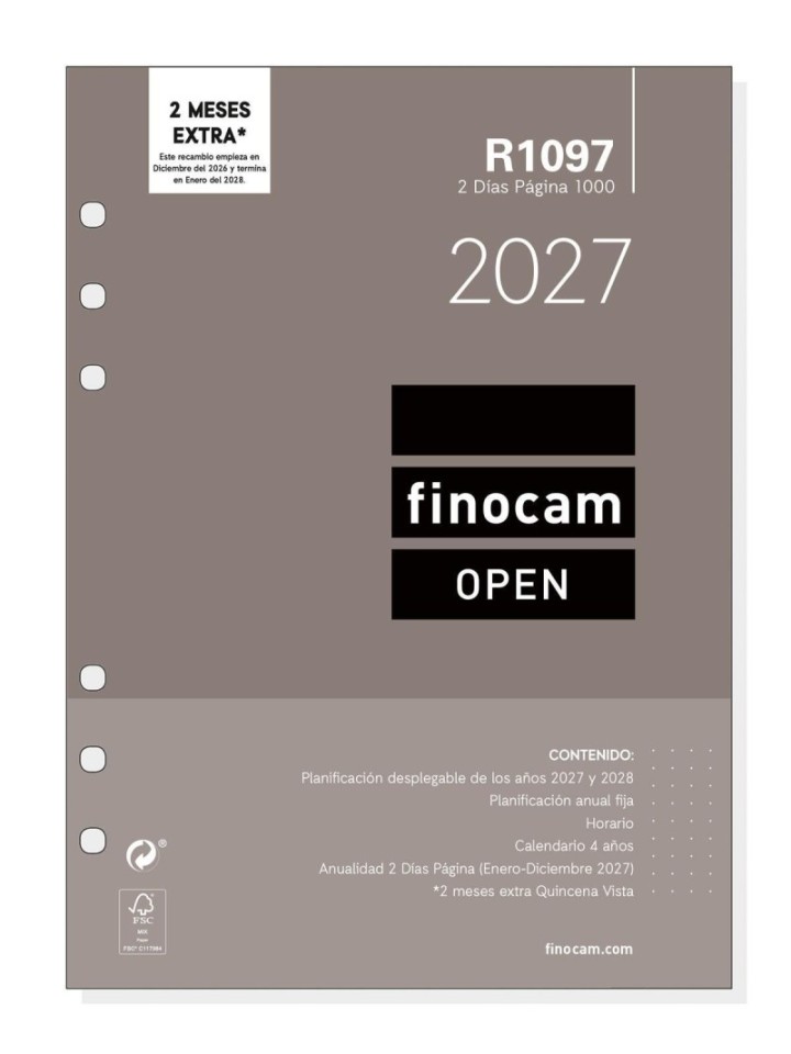 rec 27 ag finocam open 1000 r1097 2d/p cast