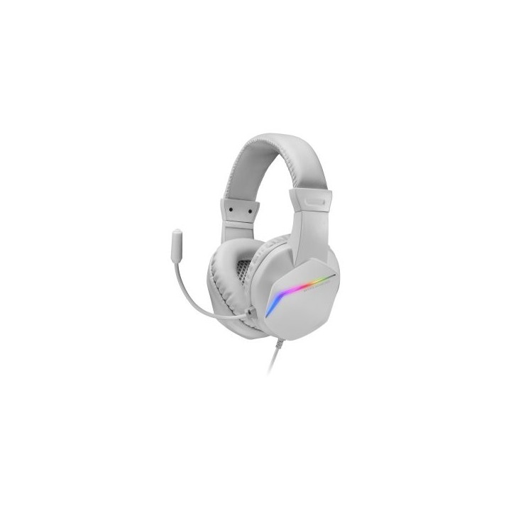 headset mars gaming mh122 white ultra ligeros 184g drivers de neodimo 50mm microfono flexible jack 3
