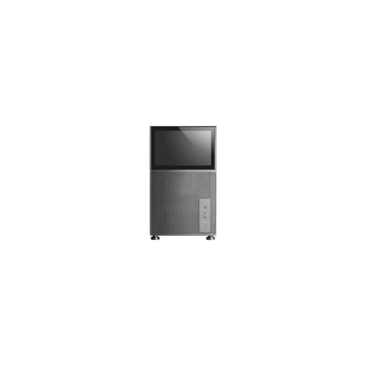 mars gaming caja ordenador mars gaming mclcd matx cristal templado pantalla ips 8 pulgadas negro