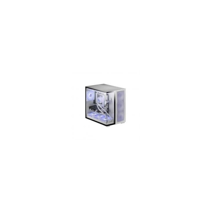 mars gaming caja ordenador mars gaming mcnova2 e   atx argb cristal templado blanco