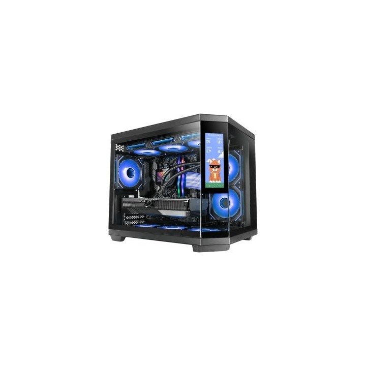 caja atx semitorre gaming mars gaming mc3tcorelcdm 3 cristal templado pantalla lcd 2x3.5 3x2.5 gpu 4