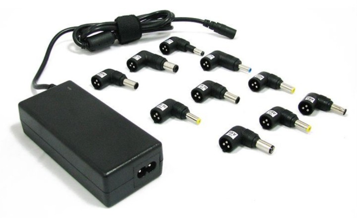 cargador para portatil automatico universal leotec 70w negro