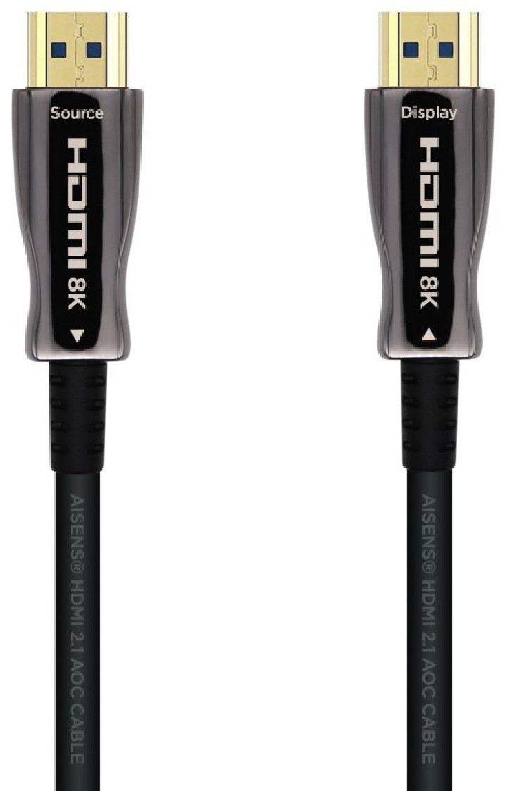 cable hdmi aisens v2.1 optico activo aoc 8k60hz m/m 15m negro