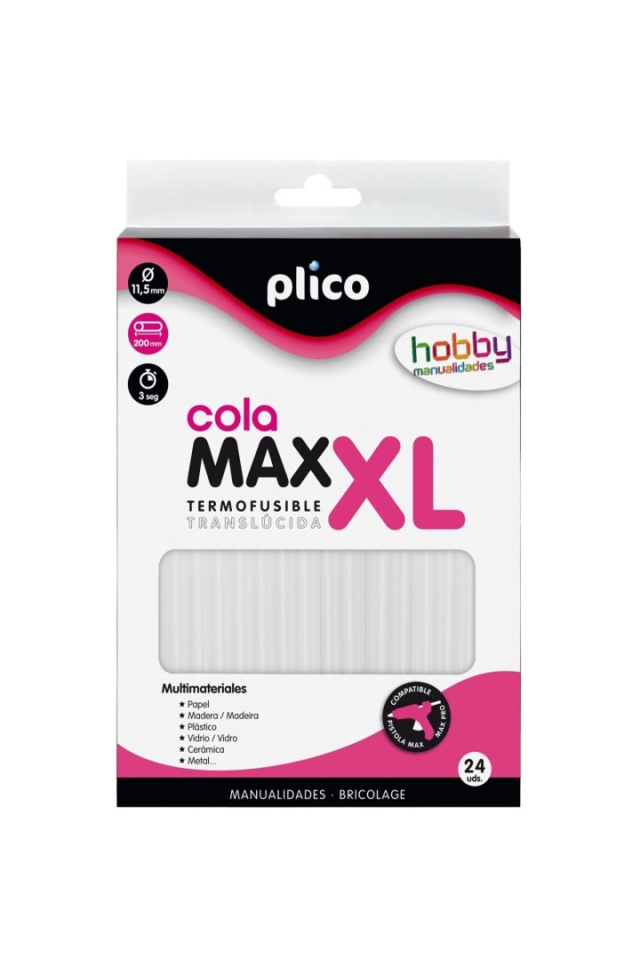 blister 24 barritas max xl cola 11.5mm plico