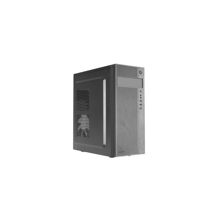 caja atx tacens ferrox black frontal con diseno de rejilla bahia externa 5.25" 2xusb 3.0 1