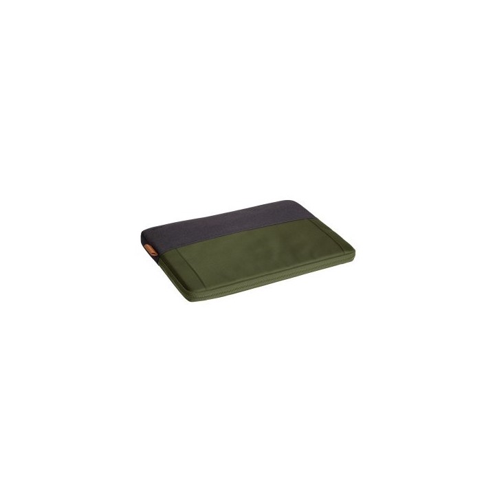 funda de portatil 16" trust lisboa 25247 soft sleeve color negro/verde tablets/portatiles hasta 16"