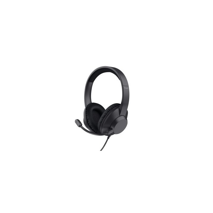 headset usb c trust ayda max color negro cable 1,8m adaptador usb c a usb a enc