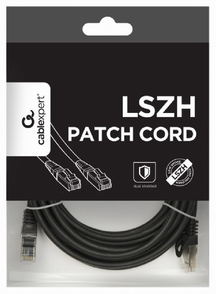 cable red s ftp gembird cat 6a lszh negro 5m