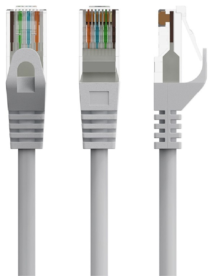 cable red gembird utp cat6 0,50m cobre gris