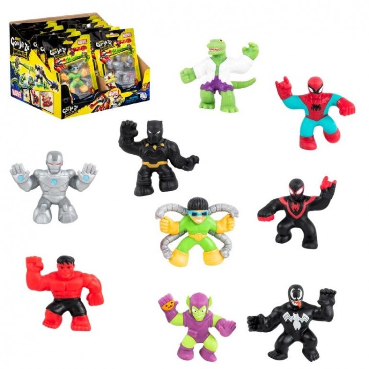 bandai rojo figuras mini goo jit zu marvel 1 unidad aleatoria