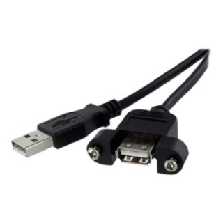 startechcom cable usb 2.0 startech 0.30m    macho   hembra    negro